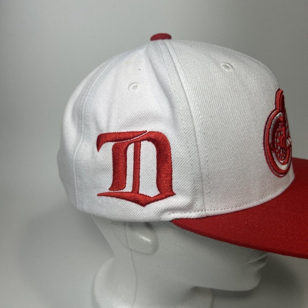 Detroit Red Wings Embroiders Logo White Hat Mitchell & Ness Hat - Picture 3 of 6